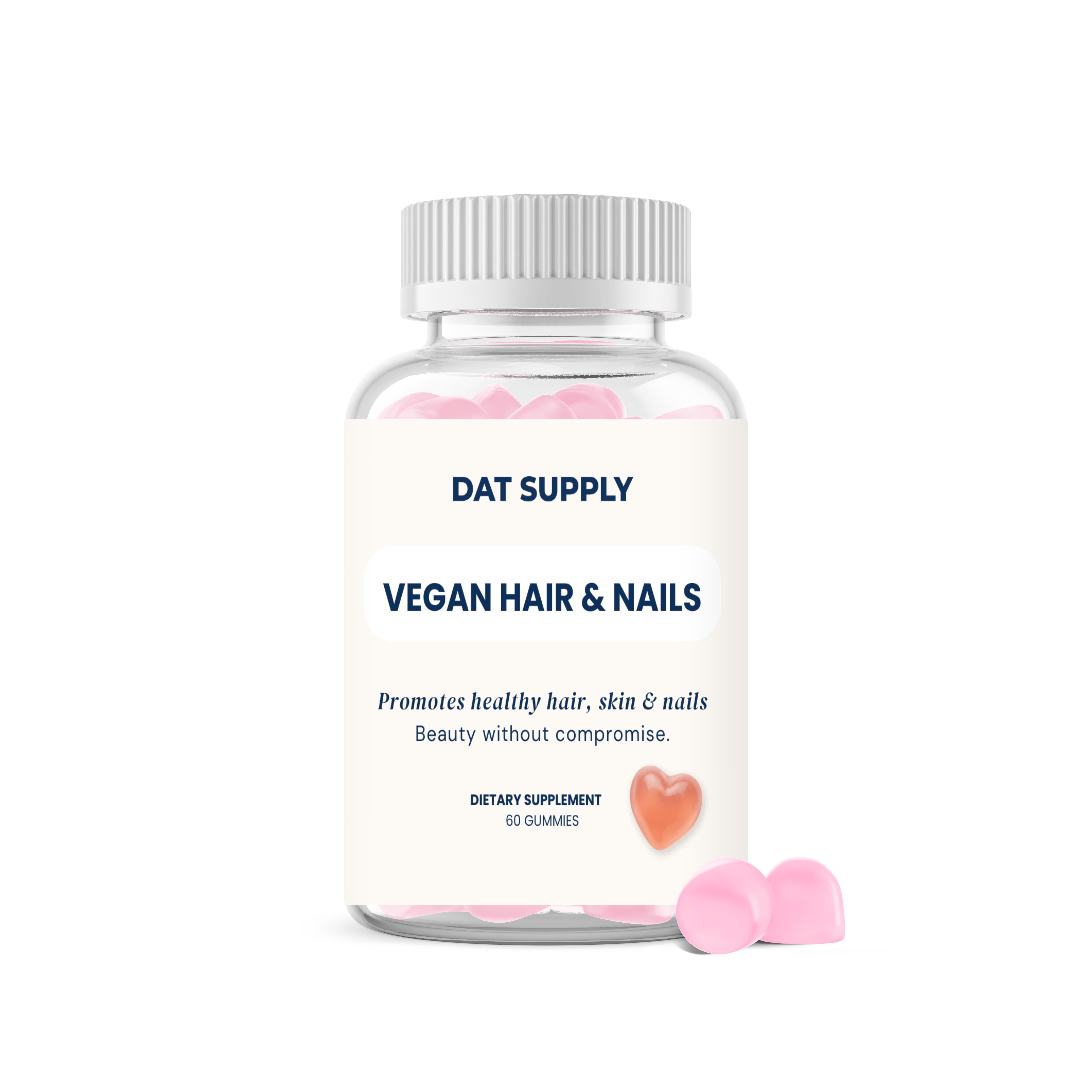 Vegan Hair, Skin & Nails Gummies - Formule White Label 