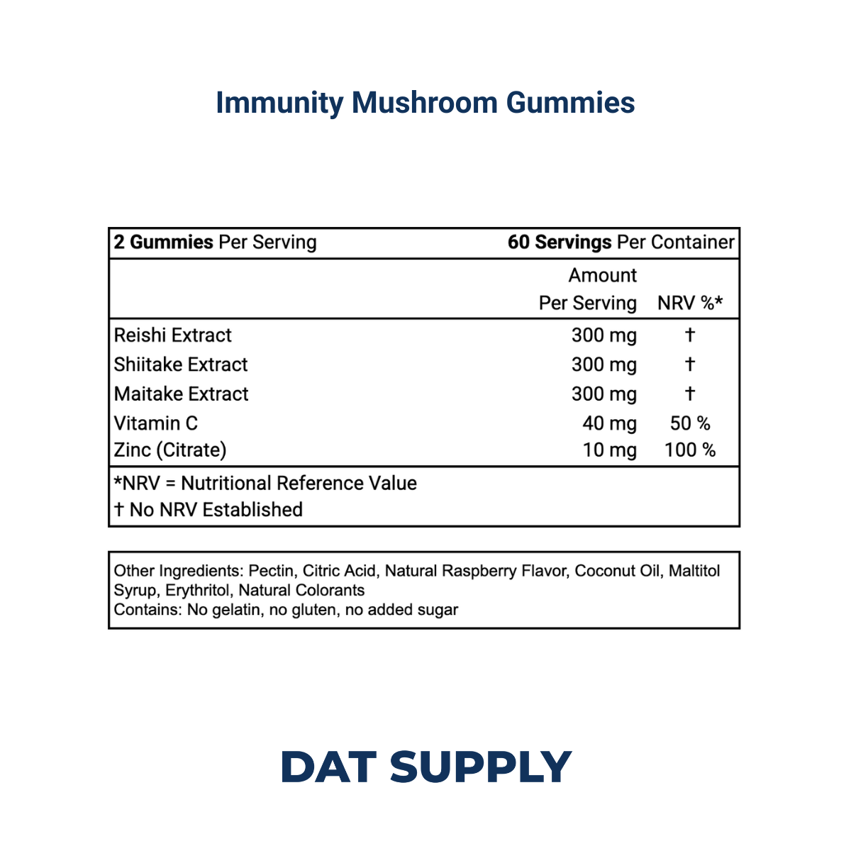 Immunity Mushroom Gummies White Label Formula – Multi-Mushroom Immune Blend | DAT Supply